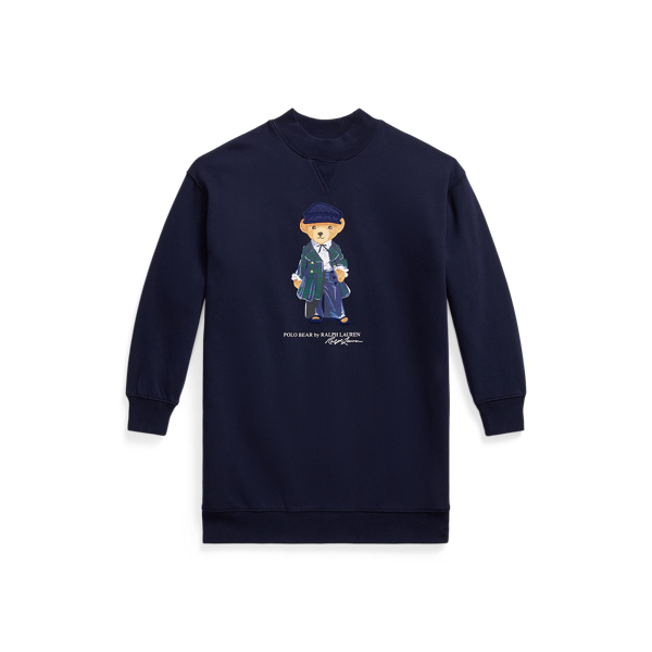 Polo Bear Fleece Sweatshirt Dress