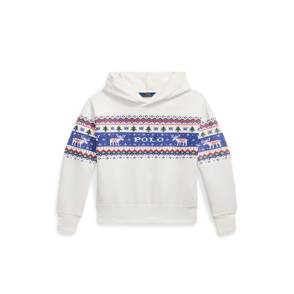 Sweat &agrave; capuche et logo en molleton