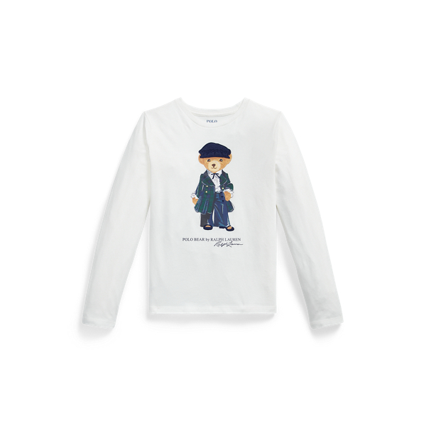 Katoenen longsleeve met Polo Bear