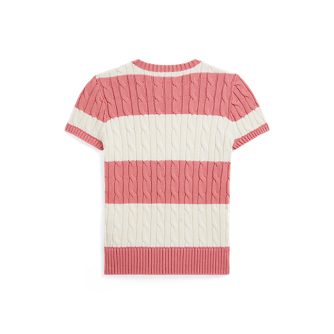 Детские свитеры Ralph Lauren Striped Cable-Knit Cotton Sweater