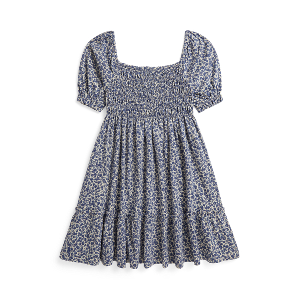 Baumwolljerseykleid mit Blaubeer-Druck