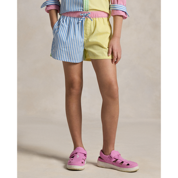 Short fantaisie en popeline de coton Girls 7-16 en Multi 4