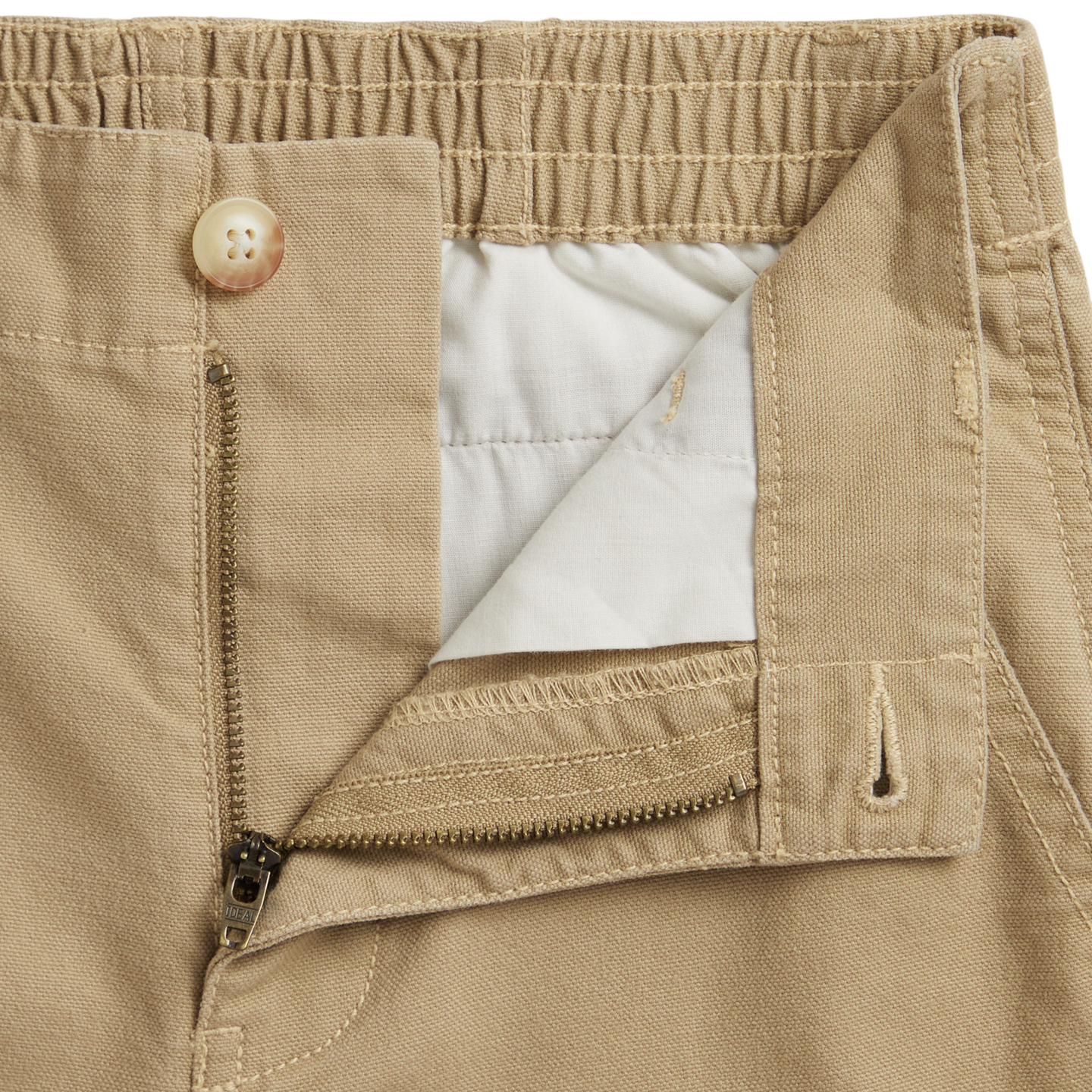 Детские брюки Ralph Lauren Patchwork Canvas Wide-Leg Cargo, цвет: Варёный — фото 6