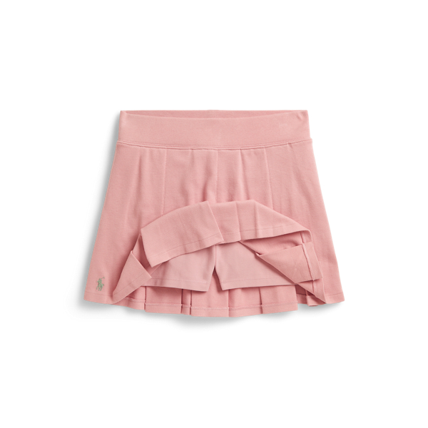 Adirondack Rose Stretch Mesh Boxy Polo Shirt & Skort Girls 7-14 Years 3