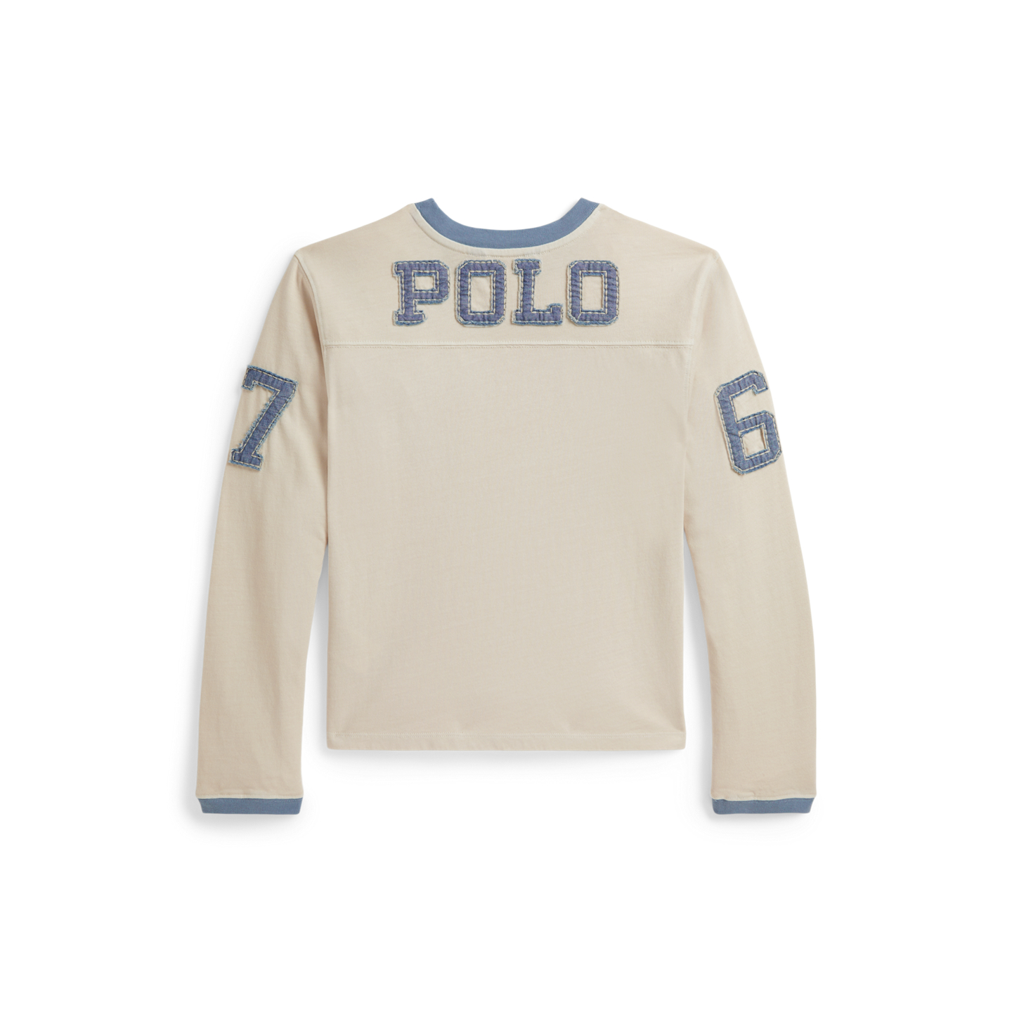 Детская футболка Ralph Lauren Logo Cotton Long-Sleeve, цвет: Белый — фото 1