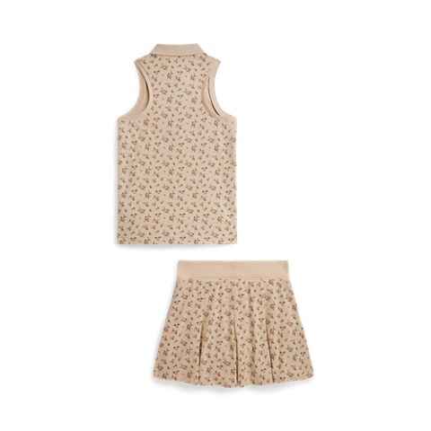 Детские юбки Ralph Lauren Floral Stretch Mesh Polo Shirt & Skort