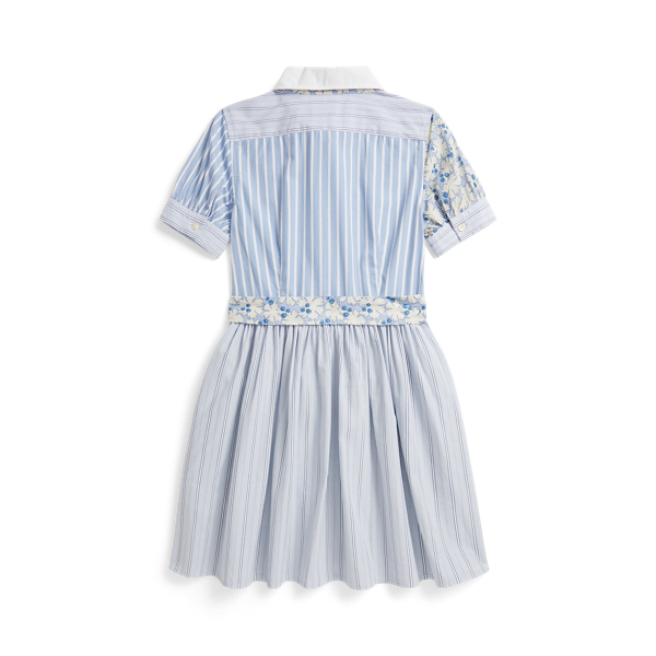 Multi Cotton Poplin Fun Shirtdress Girls 7-16 3