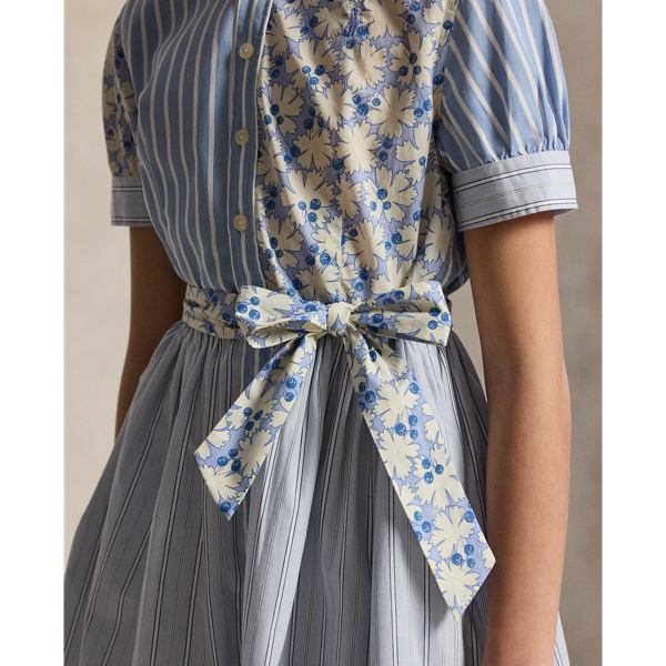 Multi Cotton Poplin Fun Shirtdress Girls 7-16 5