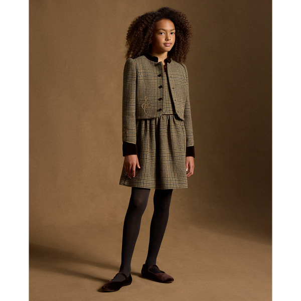 Wool-Blend Tweed Dress