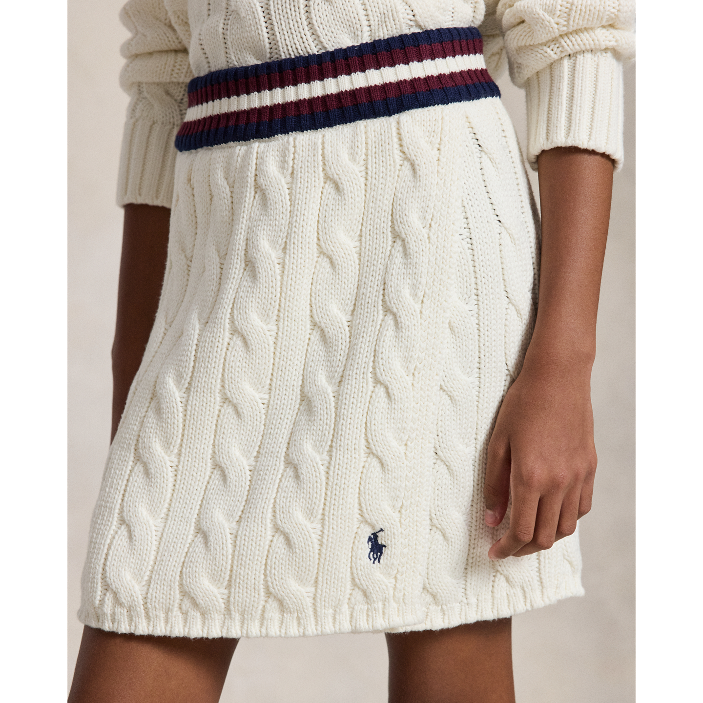 Детская юбка Ralph Lauren Cable-Knit Cotton, цвет: Разноцветный — фото 3