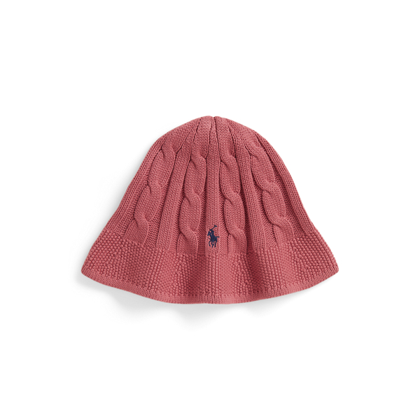 Canvas Pink Cable-Knit Cotton Bucket Hat Girls 7-14 Years 1