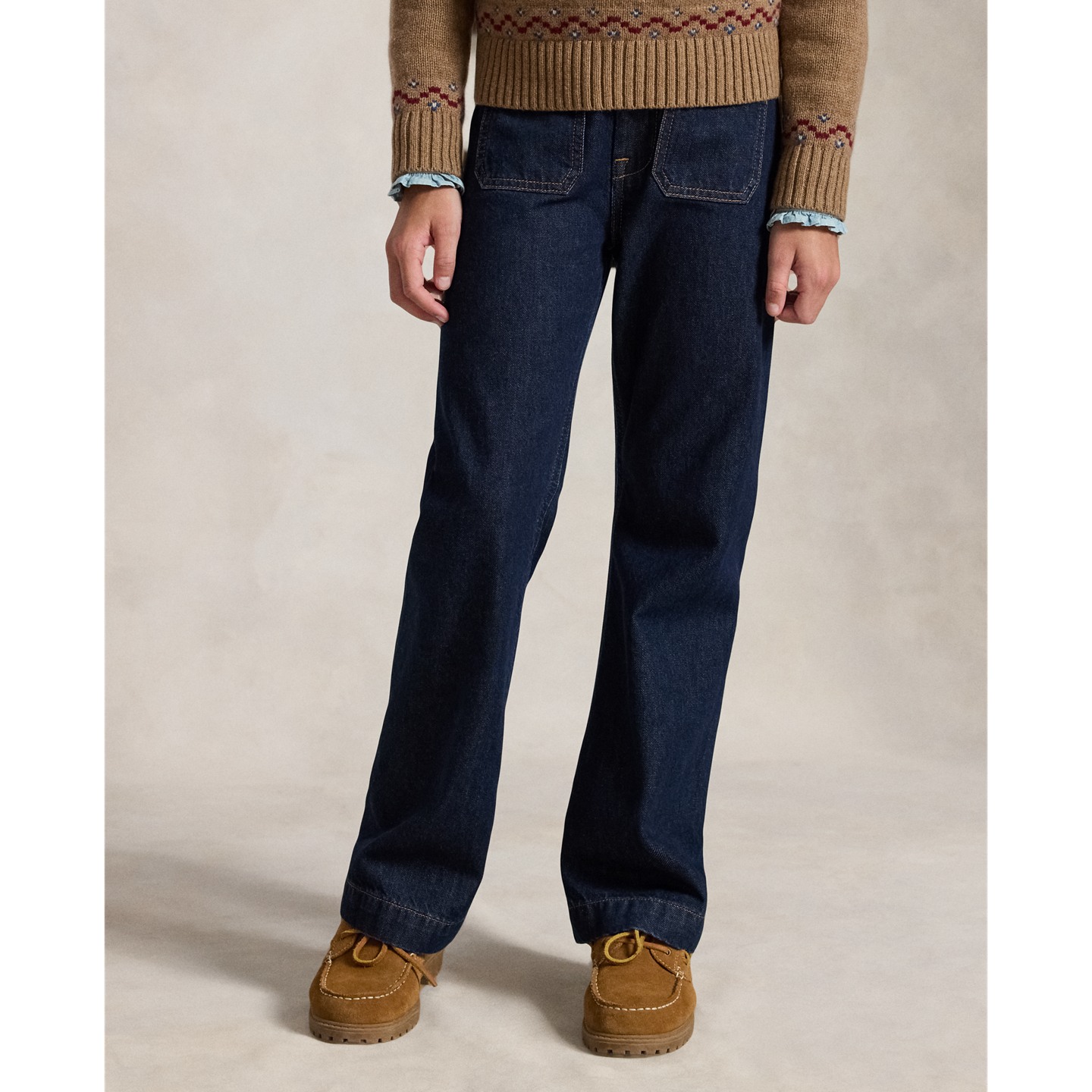 Детские джинсы Ralph Lauren Logo Flared Denim, цвет: Варёный — фото 2