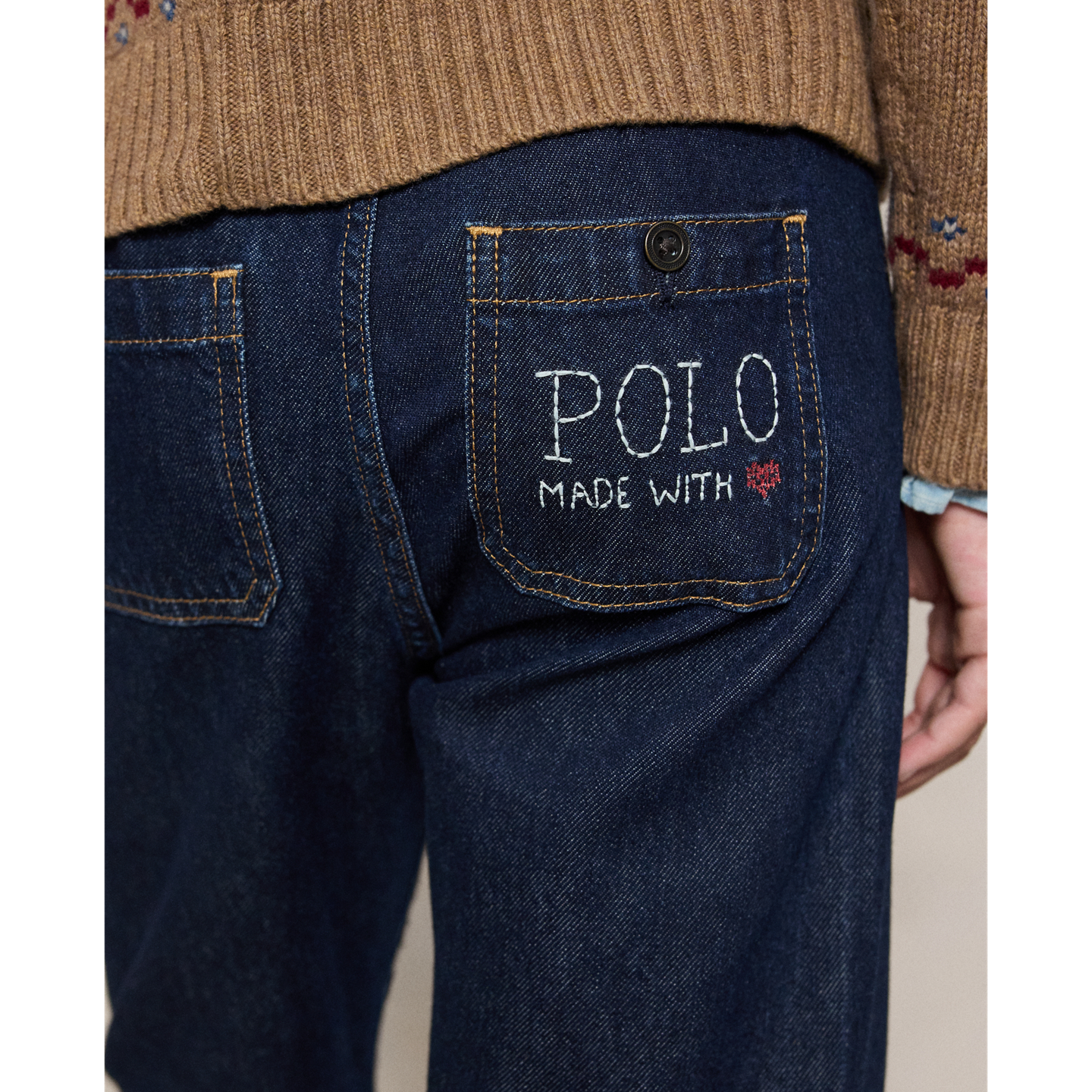 Детские джинсы Ralph Lauren Logo Flared Denim, цвет: Варёный — фото 3