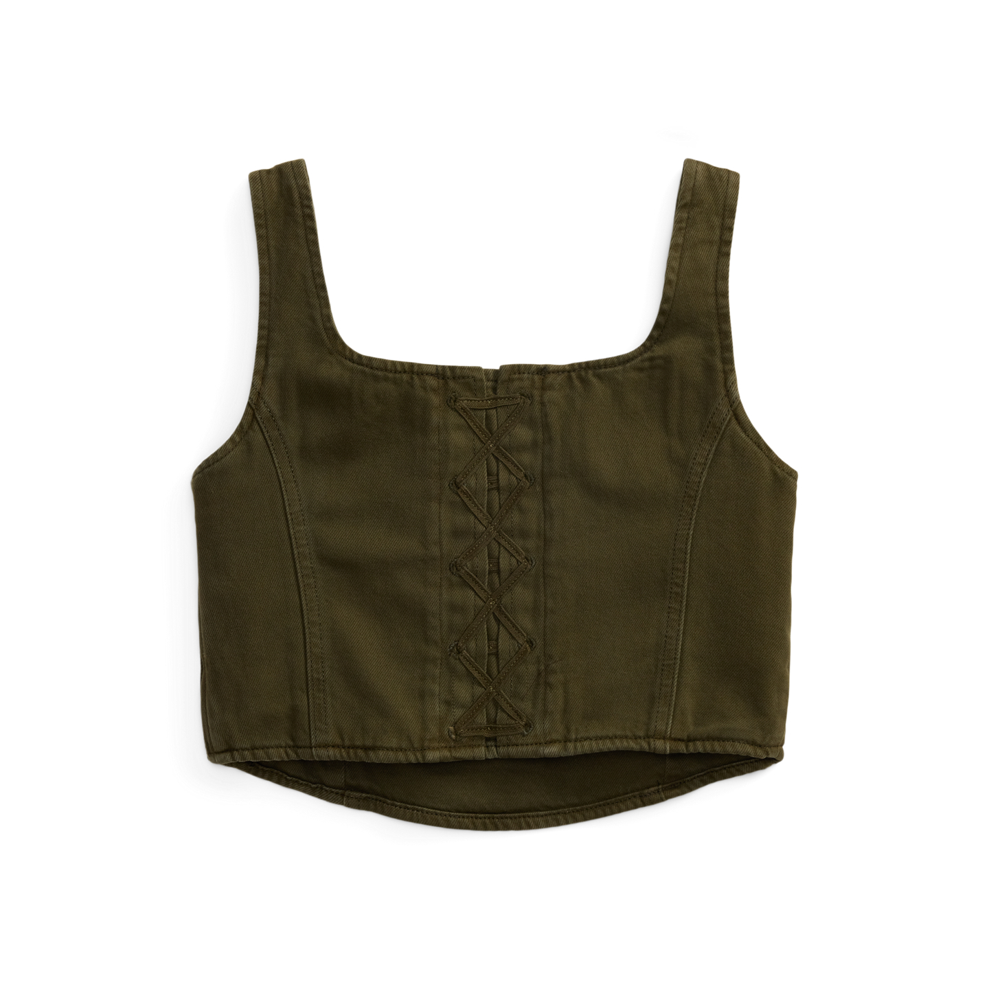 Детский топ Ralph Lauren Sleeveless Denim, цвет: Варёный — фото 1