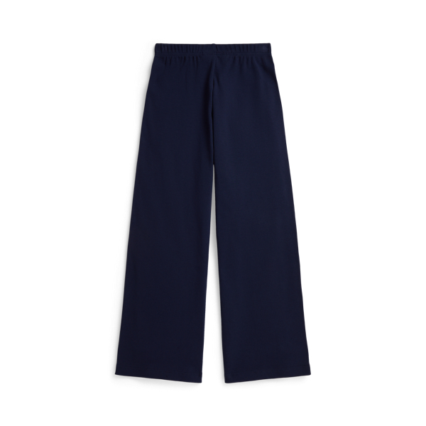 Refined Navy Ribbed Wide-Leg Pant Girls 7-16 2