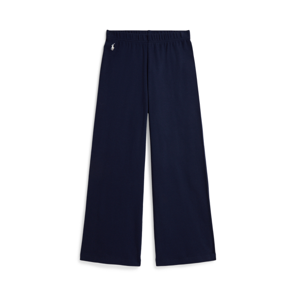 Refined Navy Ribbed Wide-Leg Pant Girls 7-16 1