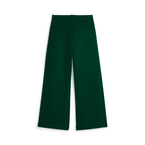 Детские брюки Ralph Lauren Ribbed Wide-Leg, цвет: Тёмно-зелёный