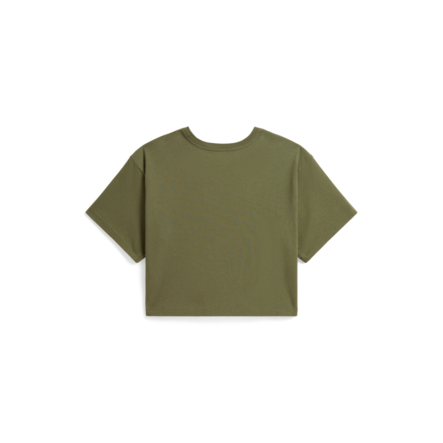 Детская футболка Ralph Lauren Floral Cotton Jersey Boxy, цвет: Оливковый — фото 1