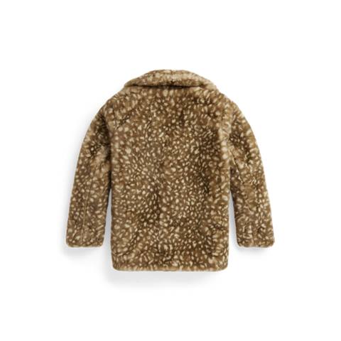 Детские куртки Ralph Lauren Fawn-Print Teddy Fleece Jacket