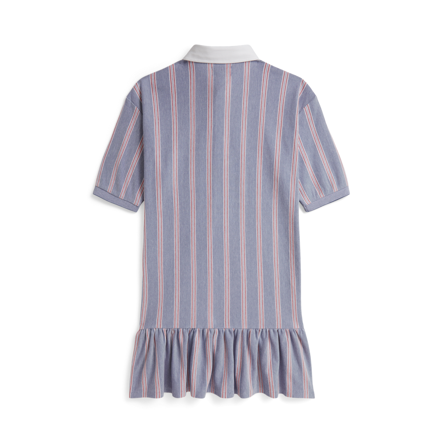 Детское платье Ralph Lauren Striped Cotton Mesh Polo, цвет: Синий разноцветный — фото 1