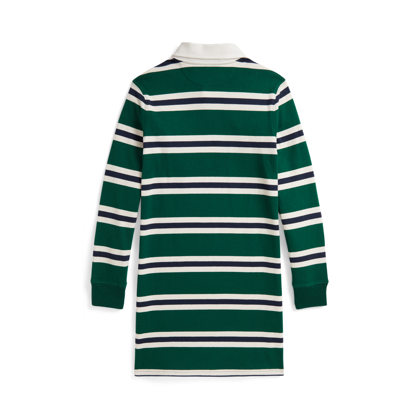 Детское платье Ralph Lauren Striped Cotton Jersey Rugby, цвет: Тёмно-зелёный разноцветный — фото 1