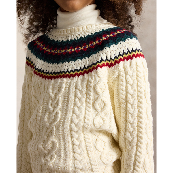 Fair Isle Cotton Jumper & Skirt