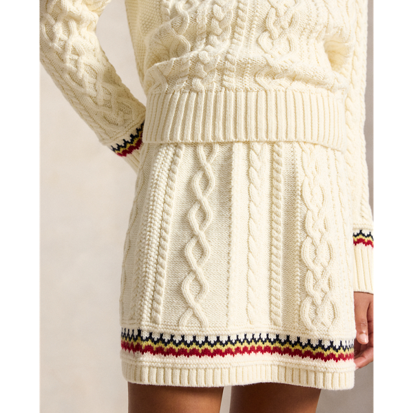 Fair Isle Cotton Jumper & Skirt