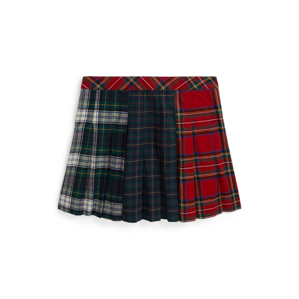 Plaid Poplin Skirt