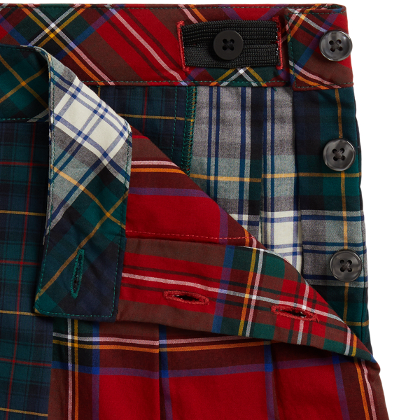 Plaid Poplin Skirt