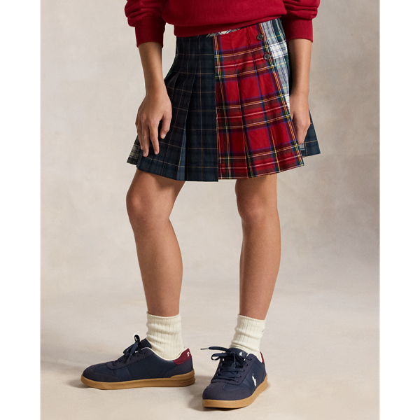 Plaid Poplin Skirt