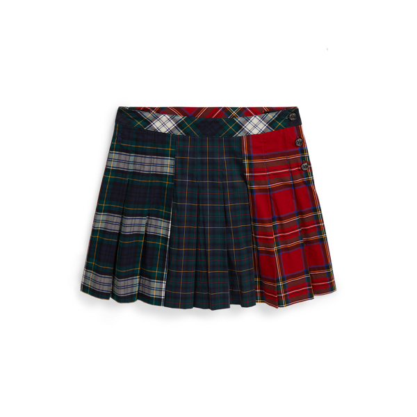 Plaid Poplin Skirt