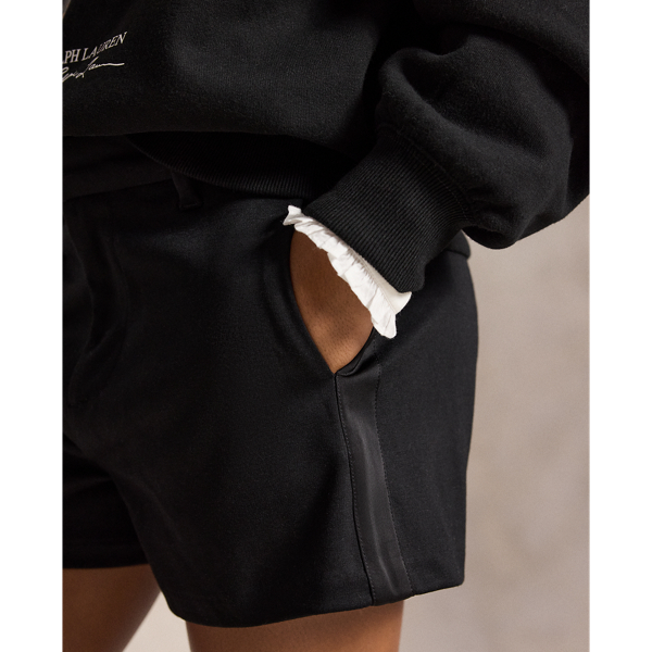 Satin-Trim Tuxedo Short