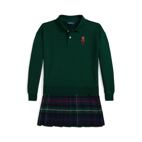 Fleecekleid mit Faltenrock und Polo&nbsp;Bear