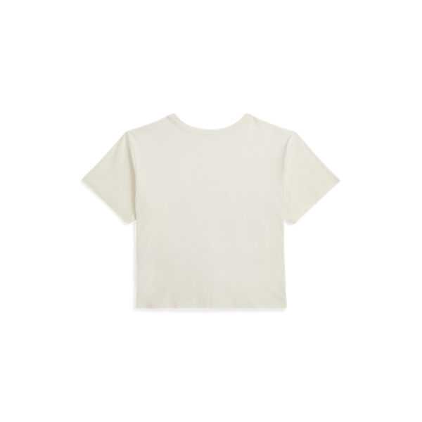 Bawełniany T-shirt boxy z logo 