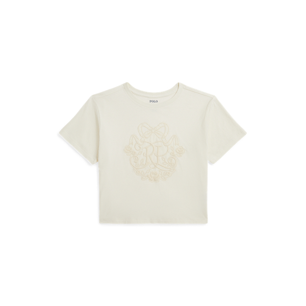 Bawełniany T-shirt boxy z logo 
