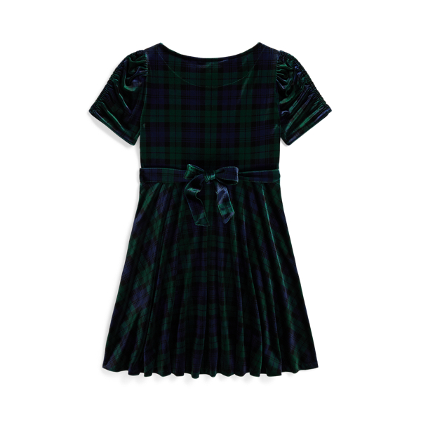 Plaid Velvet Dress 