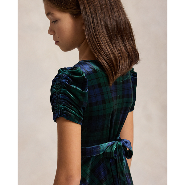 Plaid Velvet Dress 