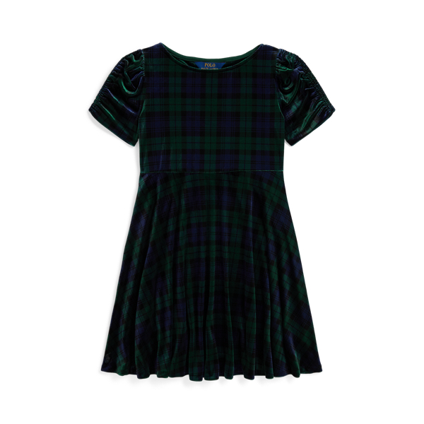 Plaid Velvet Dress 
