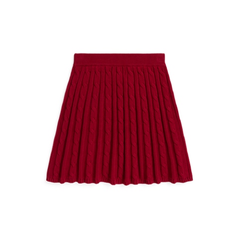 Детская юбка Ralph Lauren Cable-Knit Cotton, цвет: Красный