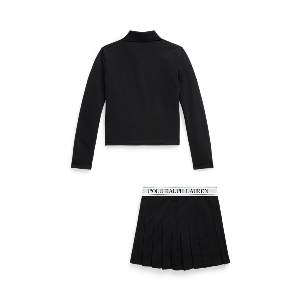 Stretch Mesh Polo Shirt & Skort