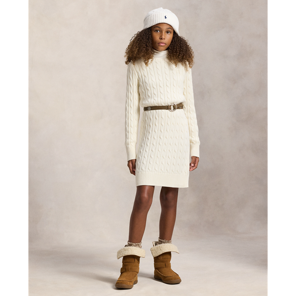 Cable-Knit Cotton Jumper Dress