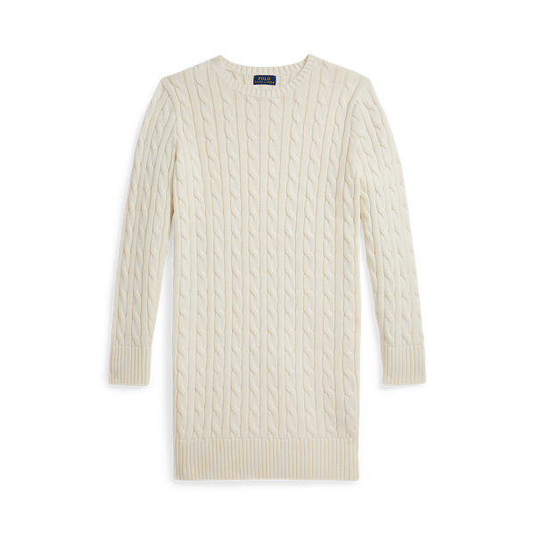 Cable-Knit Cotton Jumper Dress