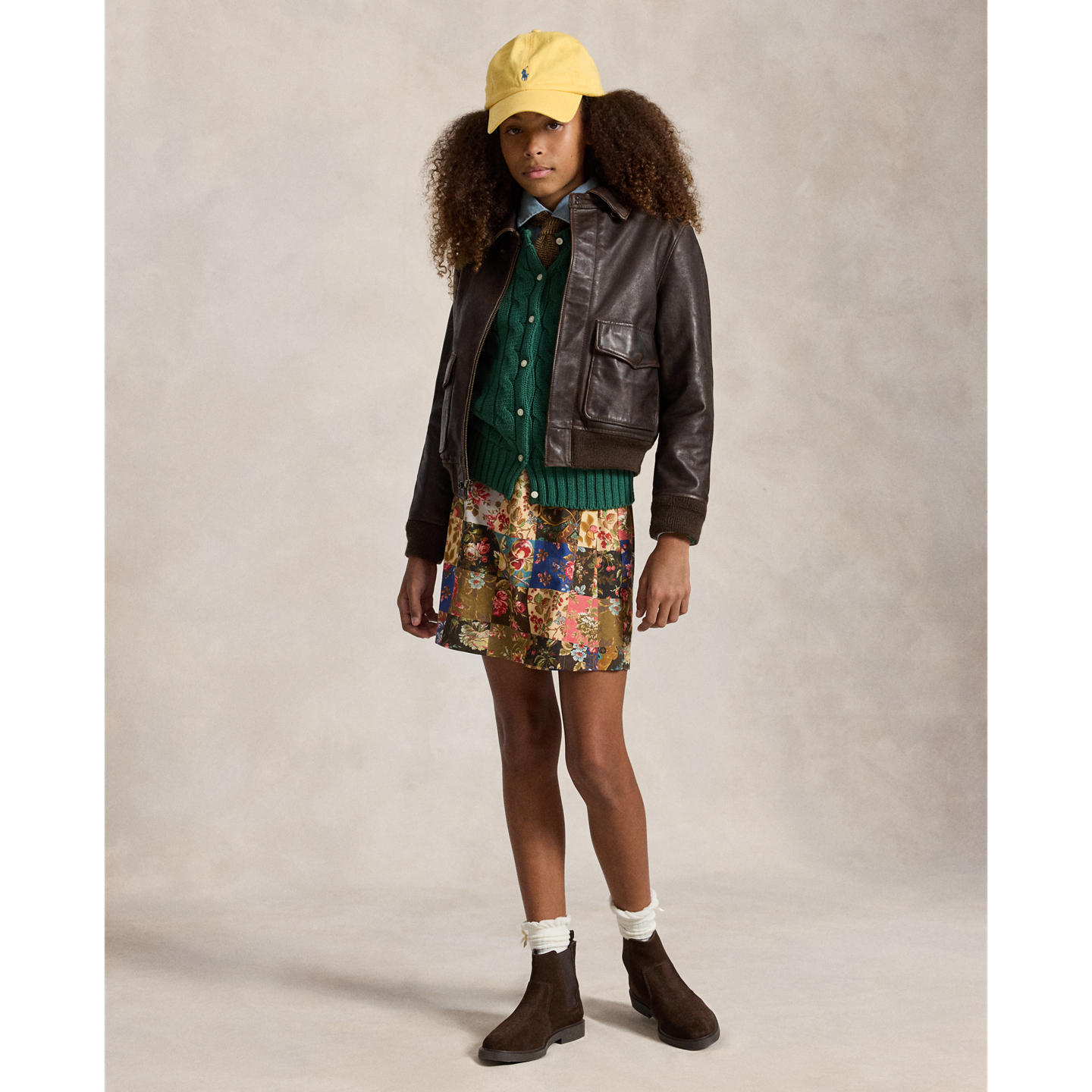 Детская юбка-шорты Ralph Lauren Printed Faux-Wrap Cotton Poplin Skort, цвет: С принтом — фото 4