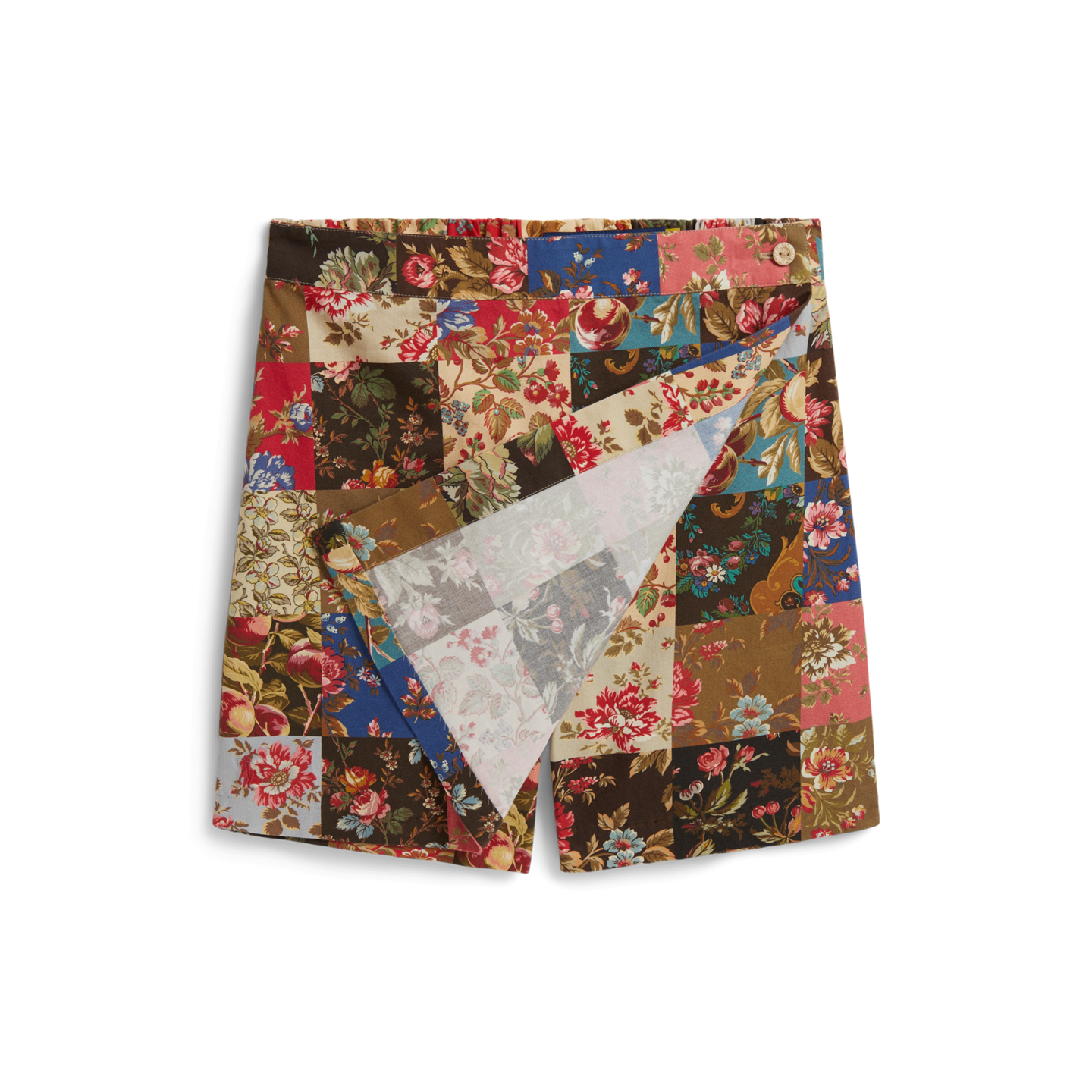 Детская юбка-шорты Ralph Lauren Printed Faux-Wrap Cotton Poplin Skort, цвет: С принтом — фото 5