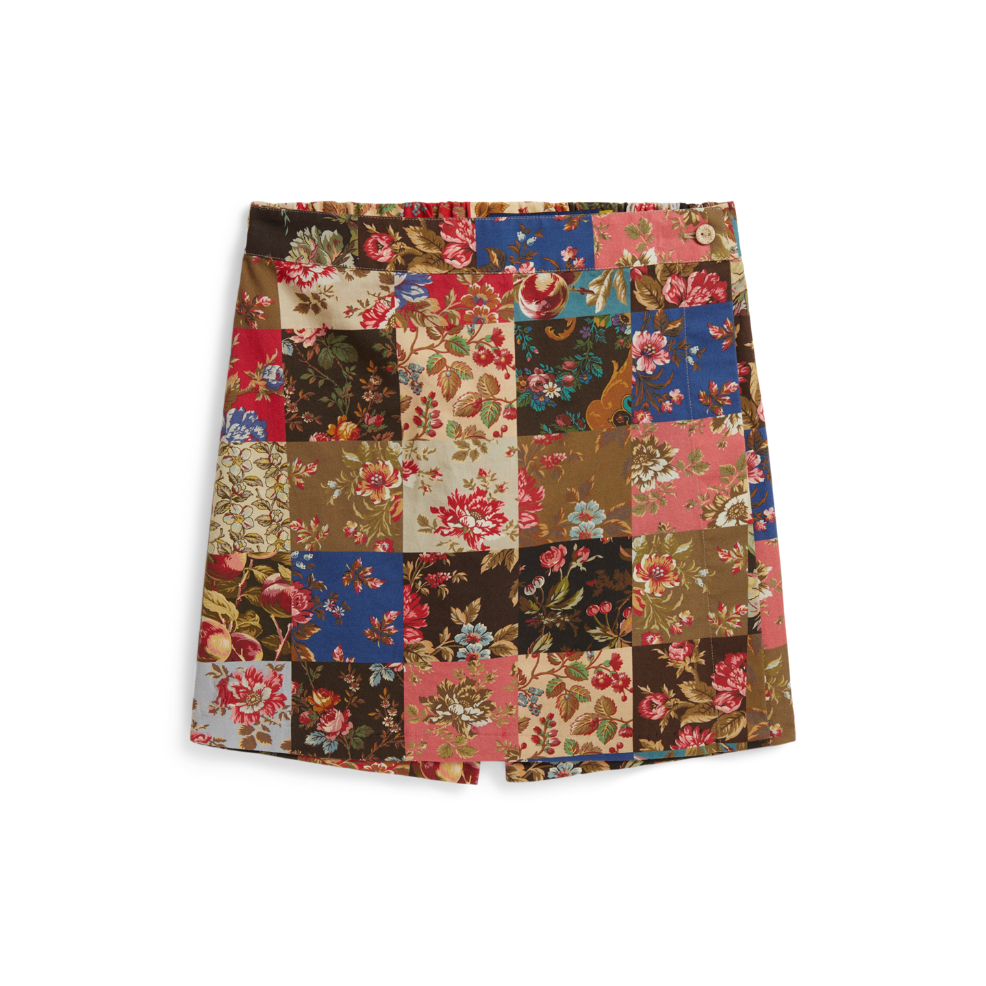 Детская юбка-шорты Ralph Lauren Printed Faux-Wrap Cotton Poplin Skort, цвет: С принтом — фото 6