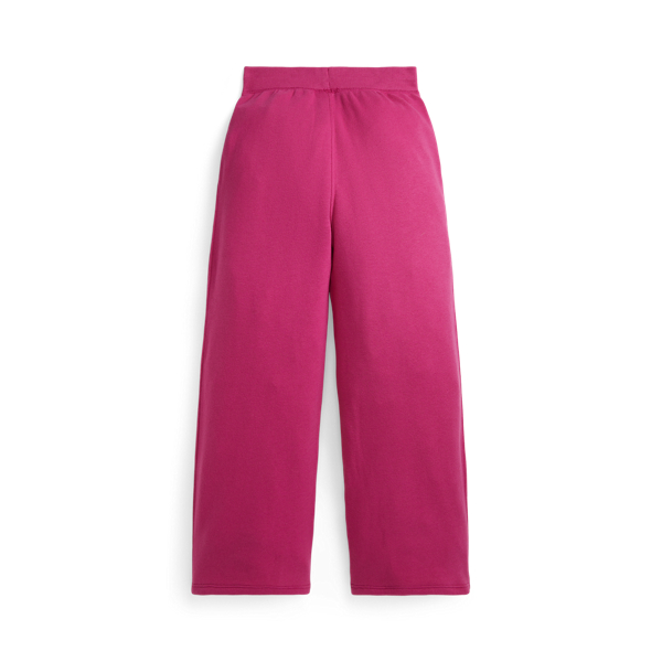 Fleece-Jogginghose mit weitem Bein Girls 7-14 Years in College-Pink/Navy 3