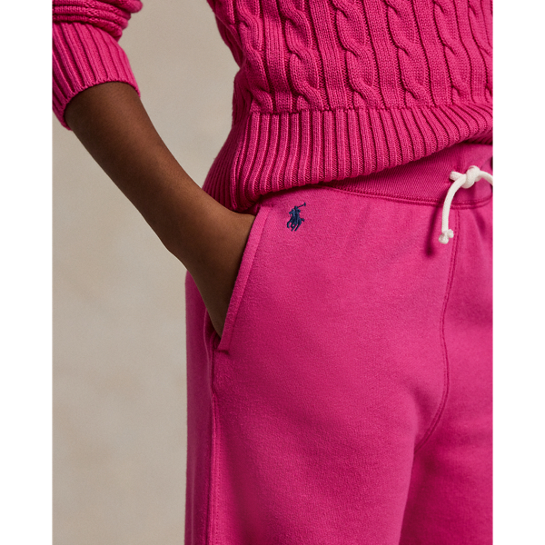 Fleece-Jogginghose mit weitem Bein Girls 7-14 Years in College-Pink/Navy 5