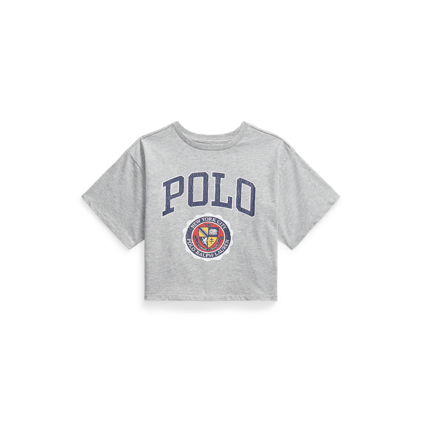 Logo Crest Cotton Jersey Boxy T-Shirt