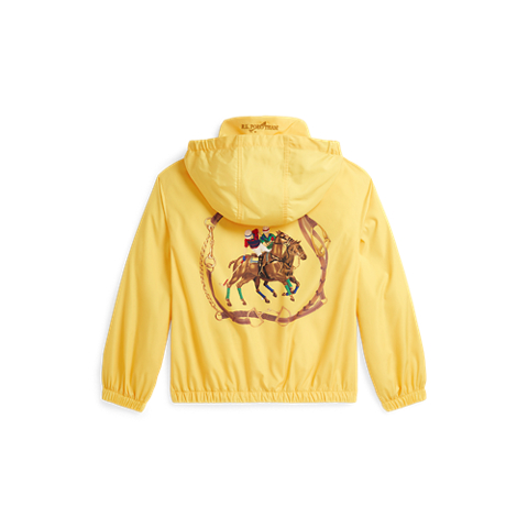 Детские куртки Ralph Lauren Equestrian-Print Hooded Jacket
