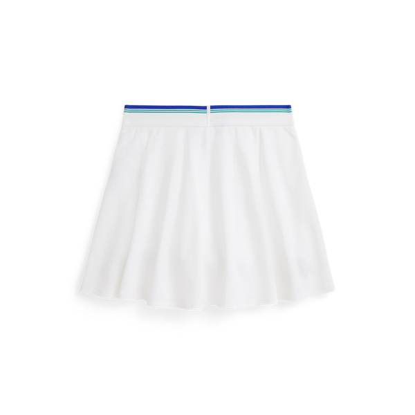 White Australian Open Cotton Piqu&eacute; Skort Girls 7-14 Years 2